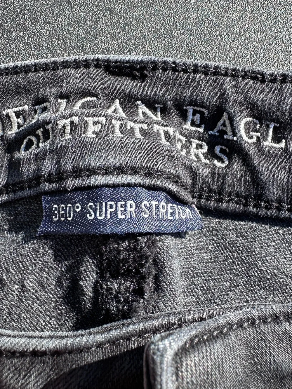 American Eagle Outfitters Black Super Stretch Jeans - Picture 3 of 4